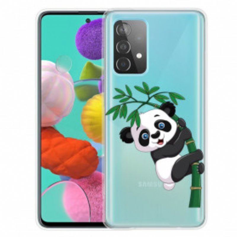 Etui do Samsung Galaxy A52 4G / A52 5G / A52s 5G Panda Na Bambusie