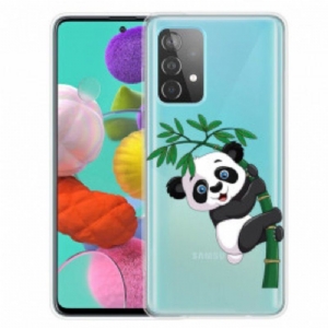 Etui do Samsung Galaxy A52 4G / A52 5G / A52s 5G Panda Na Bambusie