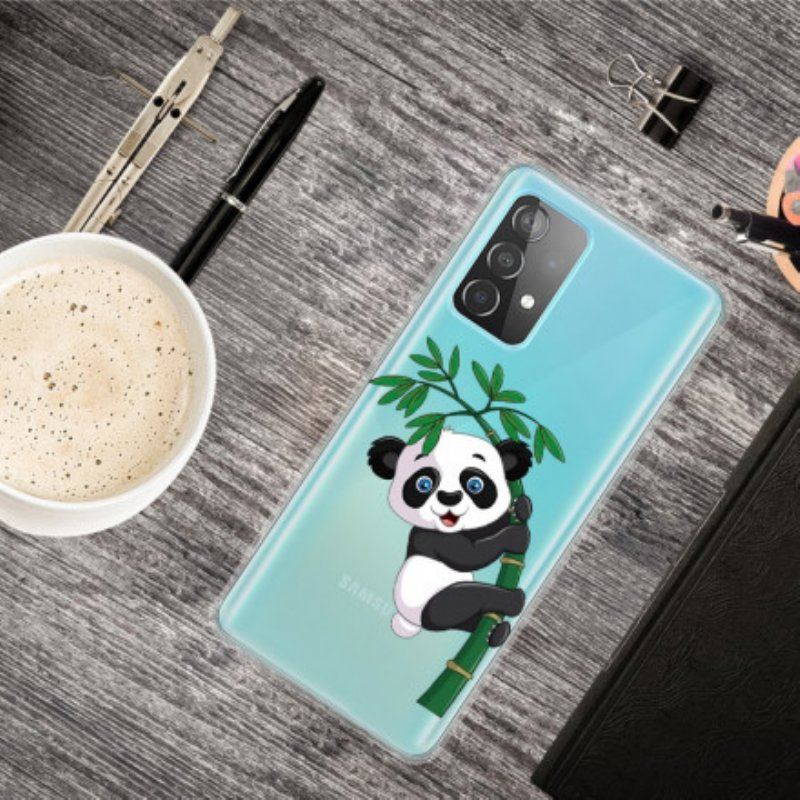 Etui do Samsung Galaxy A52 4G / A52 5G / A52s 5G Panda Na Bambusie