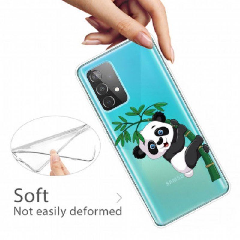 Etui do Samsung Galaxy A52 4G / A52 5G / A52s 5G Panda Na Bambusie