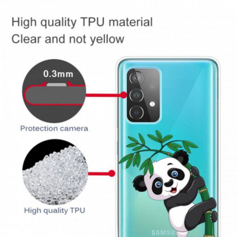 Etui do Samsung Galaxy A52 4G / A52 5G / A52s 5G Panda Na Bambusie