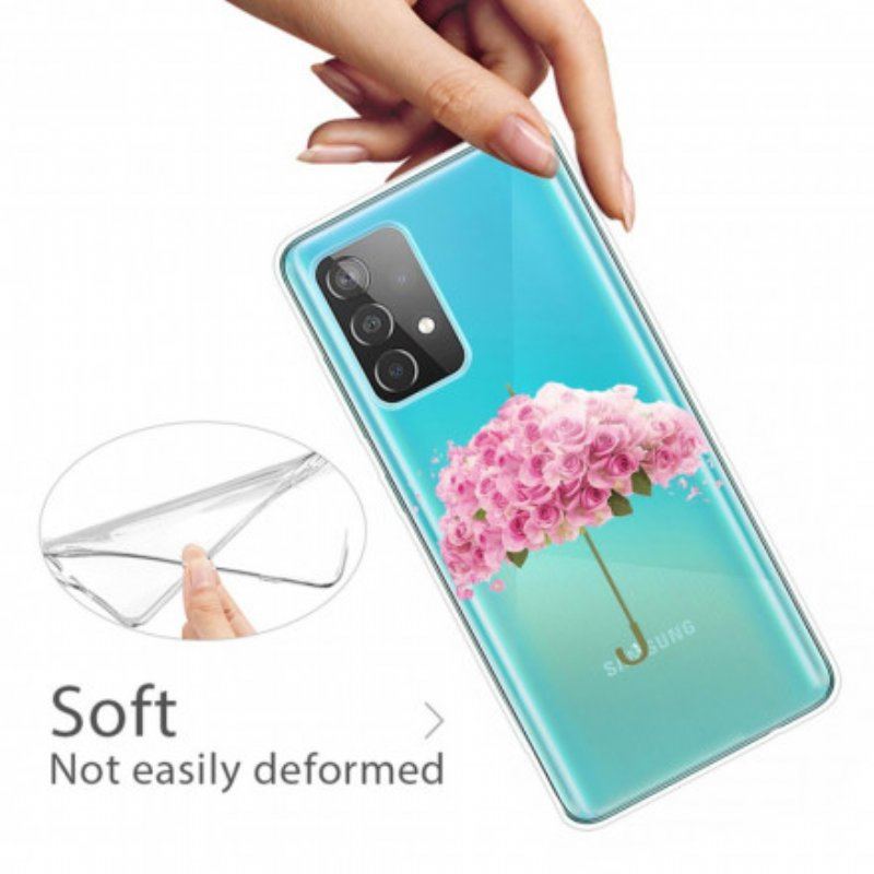 Etui do Samsung Galaxy A52 4G / A52 5G / A52s 5G Parasol W Róże