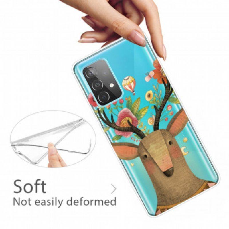 Etui do Samsung Galaxy A52 4G / A52 5G / A52s 5G Plemienny Jeleń