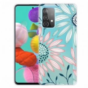 Etui do Samsung Galaxy A52 4G / A52 5G / A52s 5G Przejrzysty Jeden Kwiat