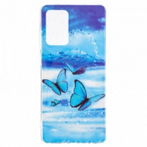 Etui do Samsung Galaxy A52 4G / A52 5G / A52s 5G Seria Fluorescencyjnych Motyli