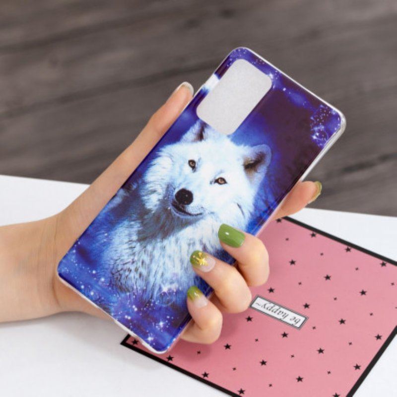 Etui do Samsung Galaxy A52 4G / A52 5G / A52s 5G Seria Fluorescencyjnych Wilków