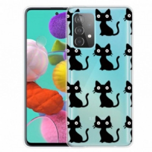 Etui do Samsung Galaxy A52 4G / A52 5G / A52s 5G Wiele Czarnych Kotów