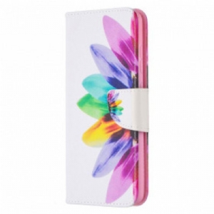 Etui Folio do Samsung Galaxy A52 4G / A52 5G / A52s 5G Akwarela Kwiat