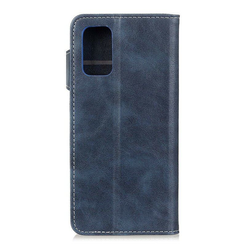 Etui Folio do Samsung Galaxy A52 4G / A52 5G / A52s 5G Artystyczny Guzik I Szwy