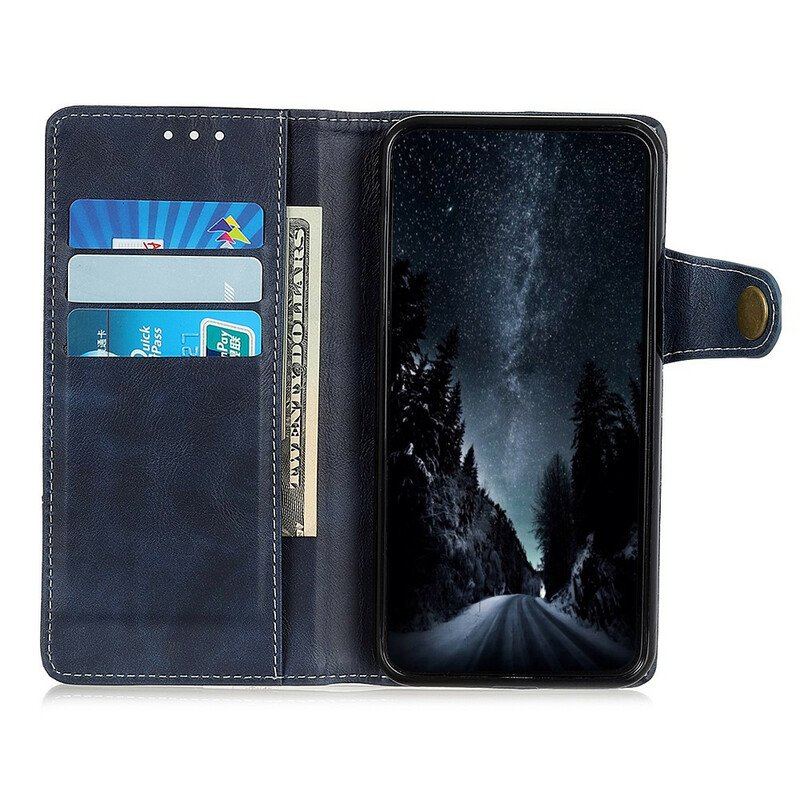 Etui Folio do Samsung Galaxy A52 4G / A52 5G / A52s 5G Artystyczny Guzik I Szwy