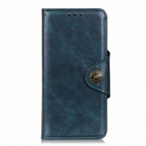 Etui Folio do Samsung Galaxy A52 4G / A52 5G / A52s 5G Błyszcząca Imitacja Skóry Khazneh