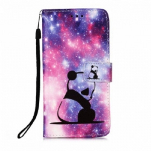 Etui Folio do Samsung Galaxy A52 4G / A52 5G / A52s 5G Galaktyka Pandy