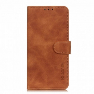 Etui Folio do Samsung Galaxy A52 4G / A52 5G / A52s 5G Khazneh Efekt Skóry W Stylu Vintage