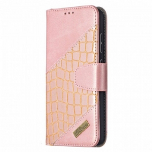 Etui Folio do Samsung Galaxy A52 4G / A52 5G / A52s 5G Klasyczny Efekt Skóry Krokodyla