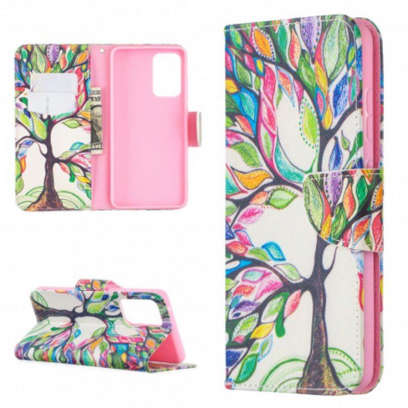 Etui Folio do Samsung Galaxy A52 4G / A52 5G / A52s 5G Kolorowe Drzewo