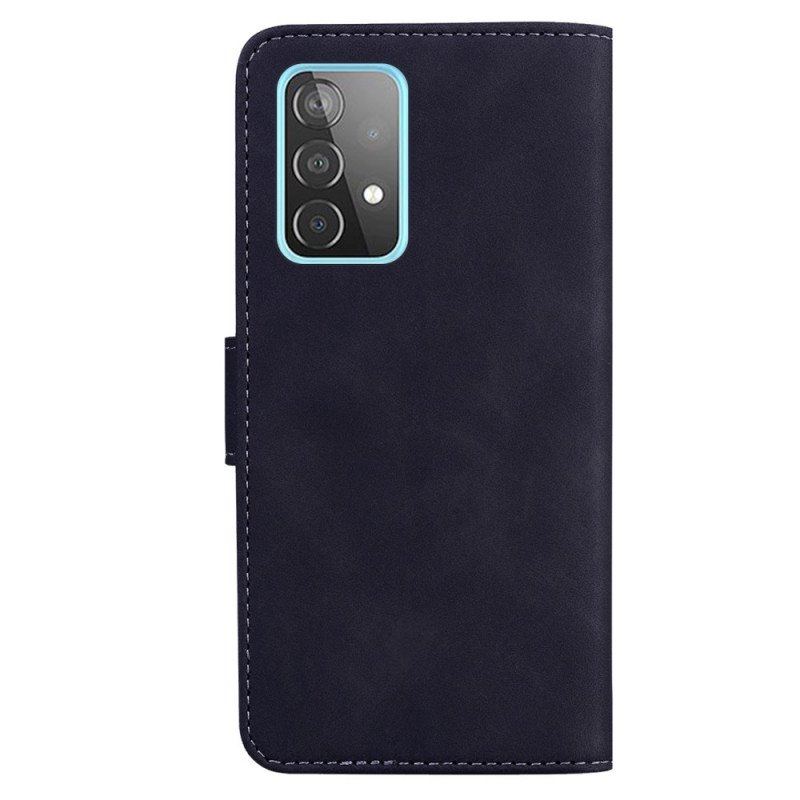 Etui Folio do Samsung Galaxy A52 4G / A52 5G / A52s 5G Motyl Dotykający Skóry