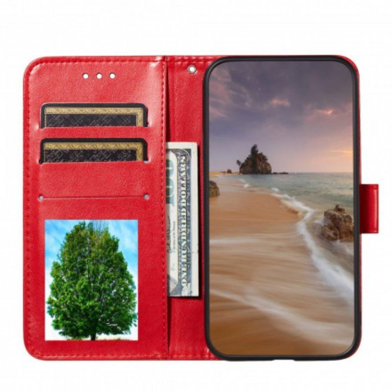 Etui Folio do Samsung Galaxy A52 4G / A52 5G / A52s 5G Motyl Kwiatowy Wzór