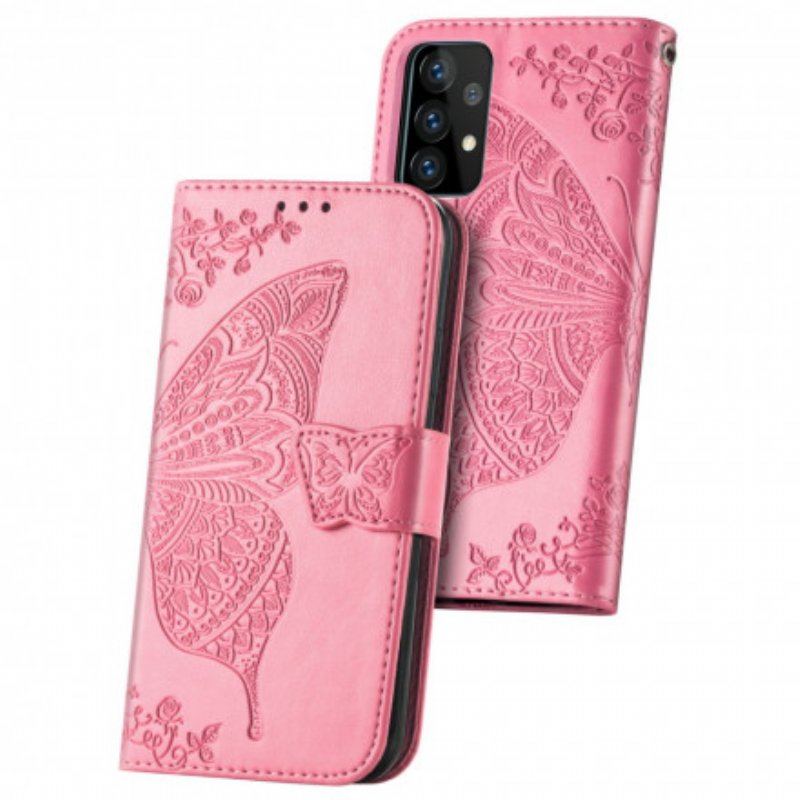 Etui Folio do Samsung Galaxy A52 4G / A52 5G / A52s 5G Pół Motyle