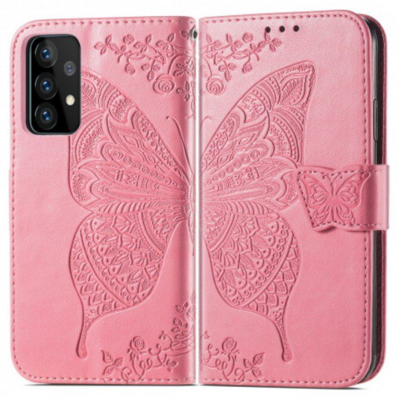 Etui Folio do Samsung Galaxy A52 4G / A52 5G / A52s 5G Pół Motyle