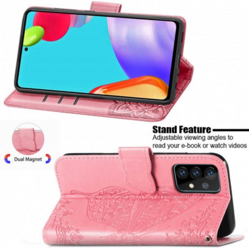 Etui Folio do Samsung Galaxy A52 4G / A52 5G / A52s 5G Pół Motyle