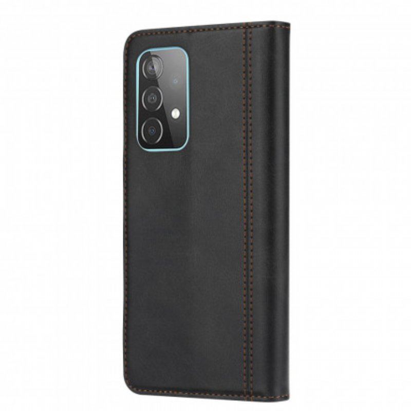 Etui Folio do Samsung Galaxy A52 4G / A52 5G / A52s 5G Przednie Etui Na Karty Z Efektem Skóry