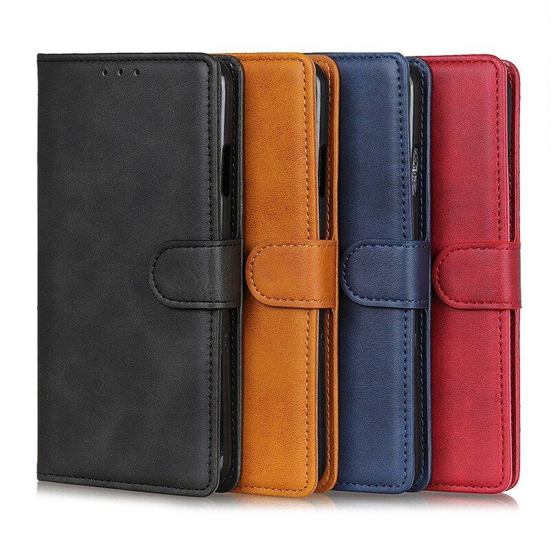 Etui Folio do Samsung Galaxy A52 4G / A52 5G / A52s 5G Retro Matowy Efekt Skóry