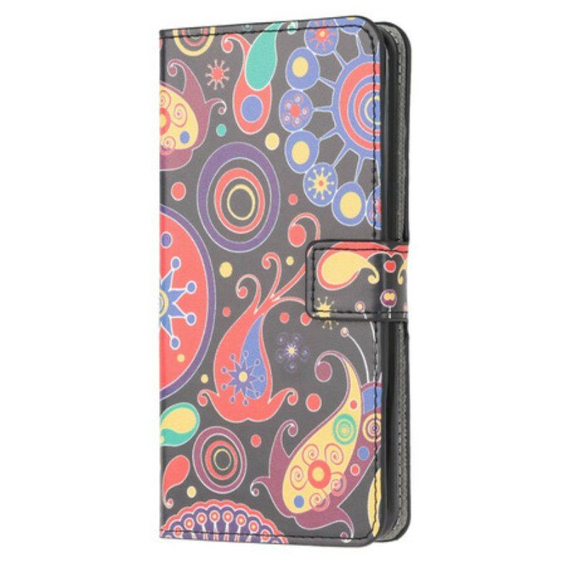 Etui Folio do Samsung Galaxy A52 4G / A52 5G / A52s 5G Rysunki Galaktyk