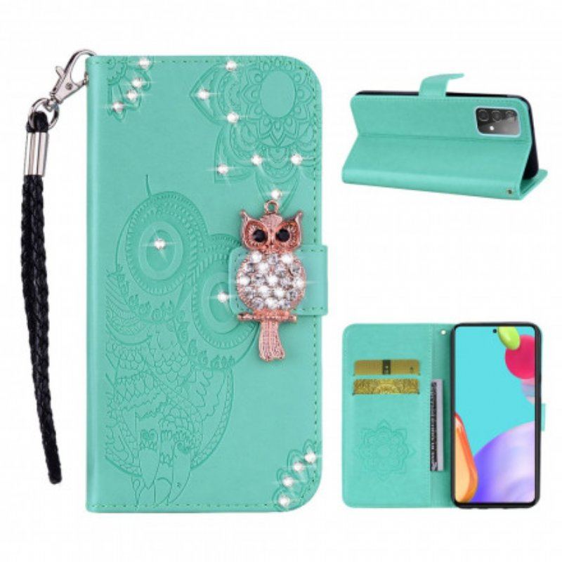 Etui Folio do Samsung Galaxy A52 4G / A52 5G / A52s 5G Sowa Mandala I Urok