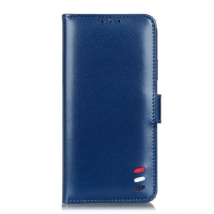 Etui Folio do Samsung Galaxy A52 4G / A52 5G / A52s 5G Trójkolorowy Efekt Skóry