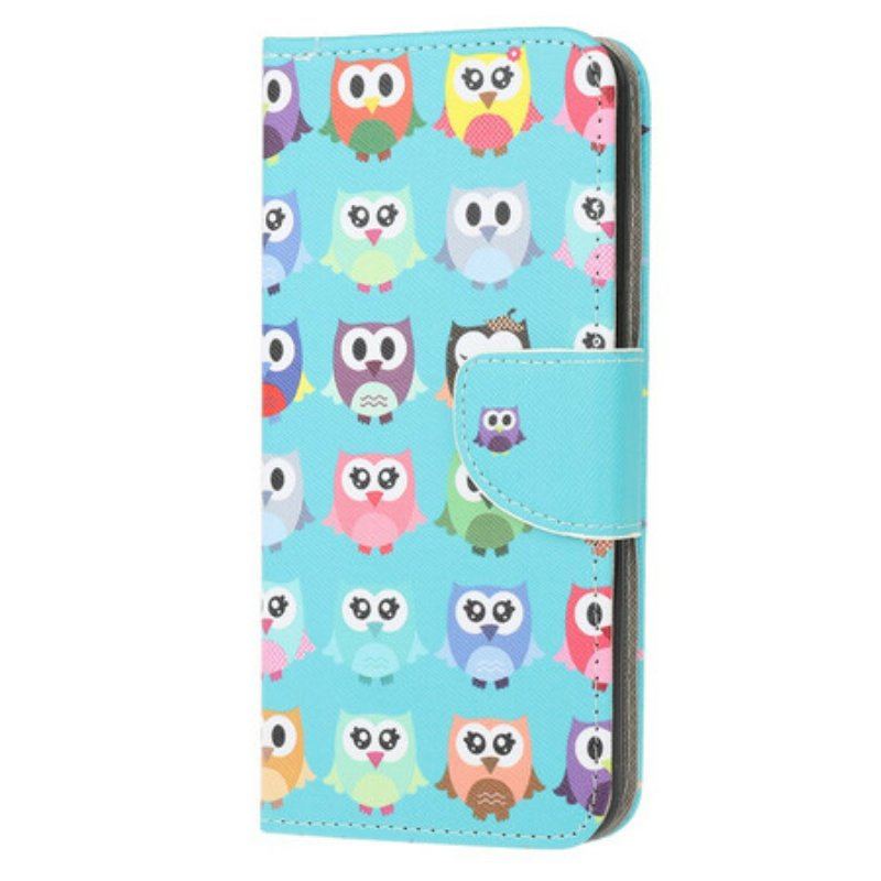 Etui Folio do Samsung Galaxy A52 4G / A52 5G / A52s 5G Wiele Sów