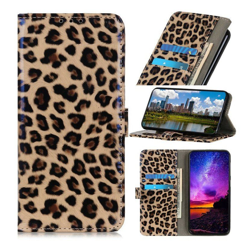 Etui Folio do Samsung Galaxy A52 4G / A52 5G / A52s 5G Zwykły Lampart