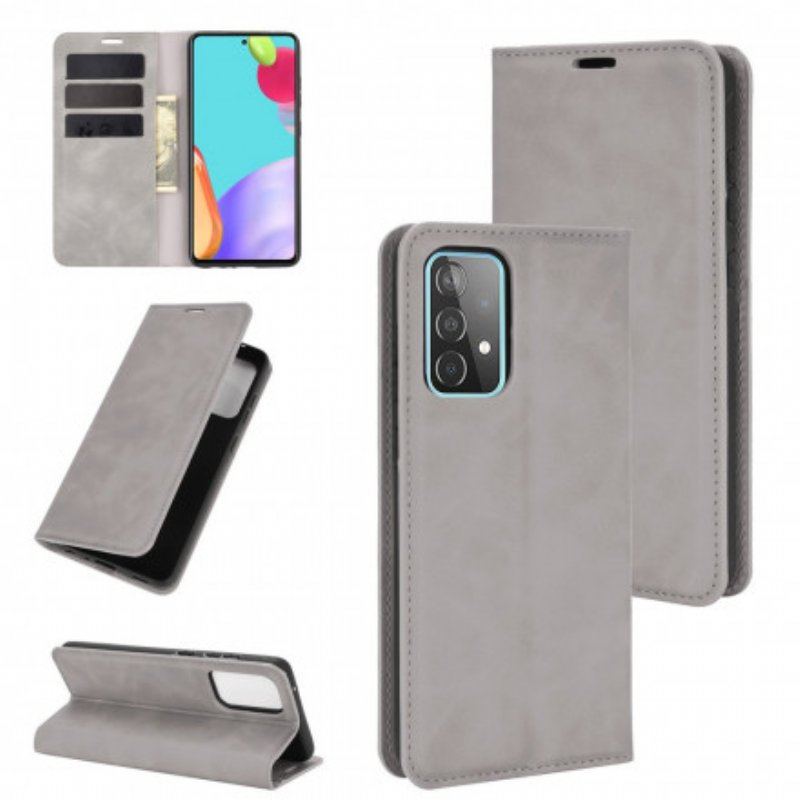 Etui Na Telefon do Samsung Galaxy A52 4G / A52 5G / A52s 5G Etui Folio Efekt Miękkiej Skóry