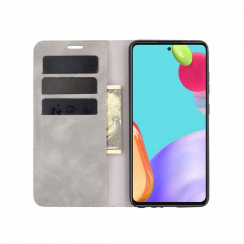 Etui Na Telefon do Samsung Galaxy A52 4G / A52 5G / A52s 5G Etui Folio Efekt Miękkiej Skóry