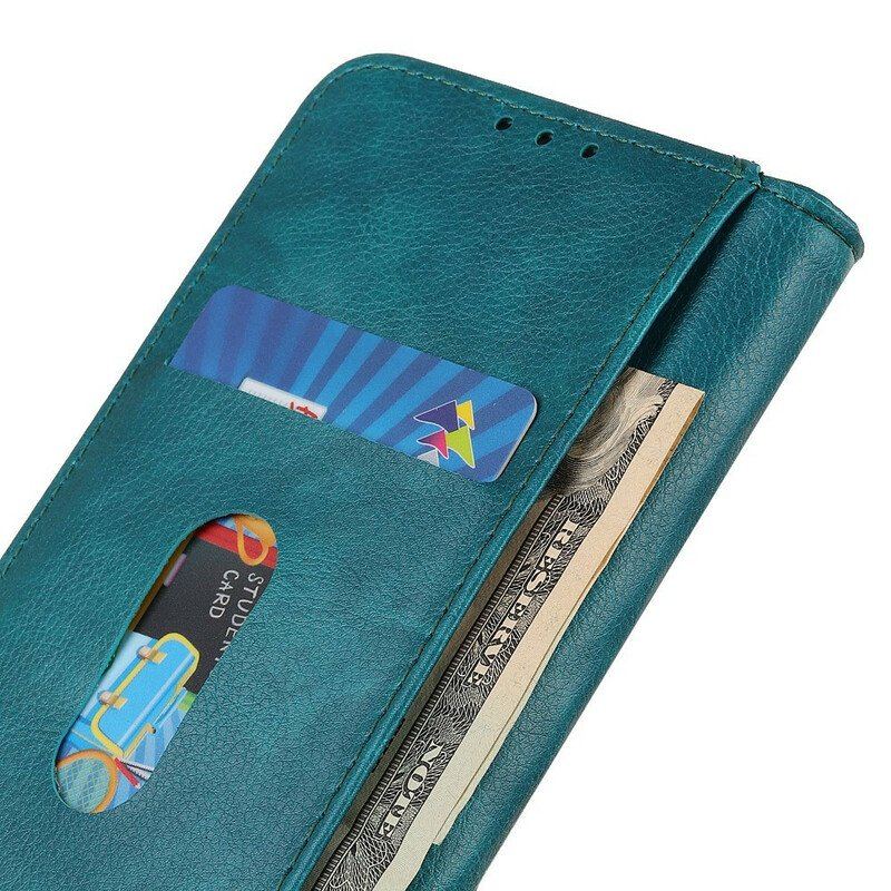 Etui Na Telefon do Samsung Galaxy A52 4G / A52 5G / A52s 5G Etui Folio Elegancka Dwoina Skóry Liczi