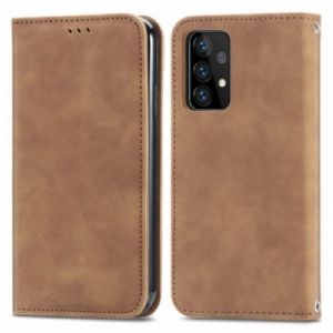 Etui Na Telefon do Samsung Galaxy A52 4G / A52 5G / A52s 5G Etui Folio Elegancki Efekt Skóry