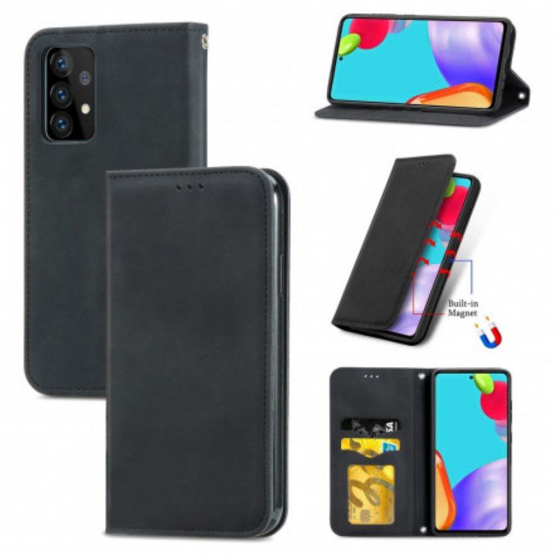 Etui Na Telefon do Samsung Galaxy A52 4G / A52 5G / A52s 5G Etui Folio Elegancki Efekt Skóry