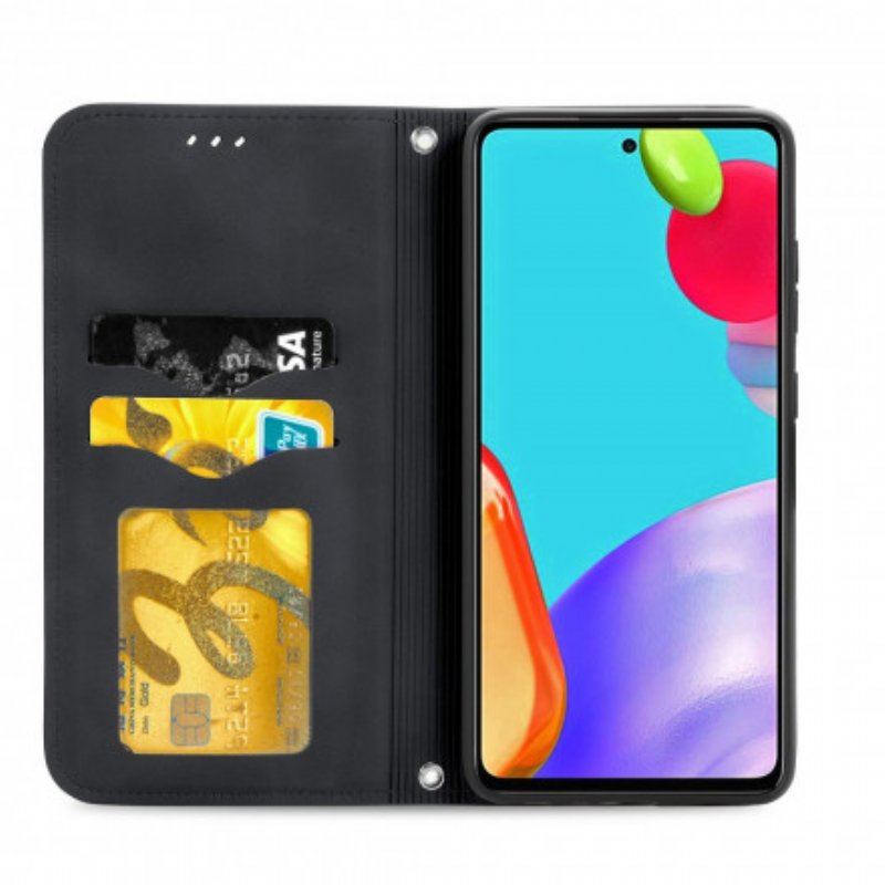 Etui Na Telefon do Samsung Galaxy A52 4G / A52 5G / A52s 5G Etui Folio Elegancki Efekt Skóry