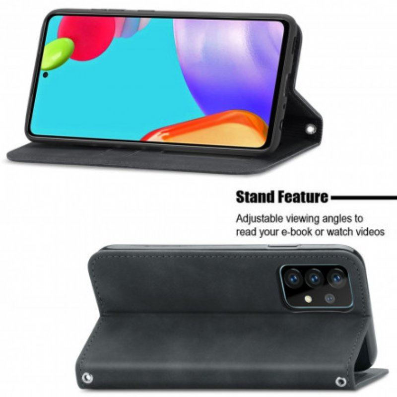 Etui Na Telefon do Samsung Galaxy A52 4G / A52 5G / A52s 5G Etui Folio Elegancki Efekt Skóry