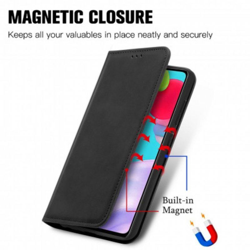 Etui Na Telefon do Samsung Galaxy A52 4G / A52 5G / A52s 5G Etui Folio Elegancki Efekt Skóry