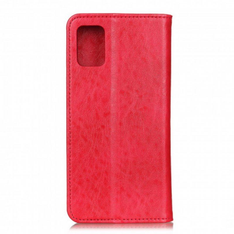 Etui Na Telefon do Samsung Galaxy A52 4G / A52 5G / A52s 5G Etui Folio Rozszczepiona Rzemienna Tekstura