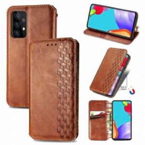 Etui Na Telefon do Samsung Galaxy A52 4G / A52 5G / A52s 5G Etui Folio Skórzany Efekt Diamentowej Tekstury