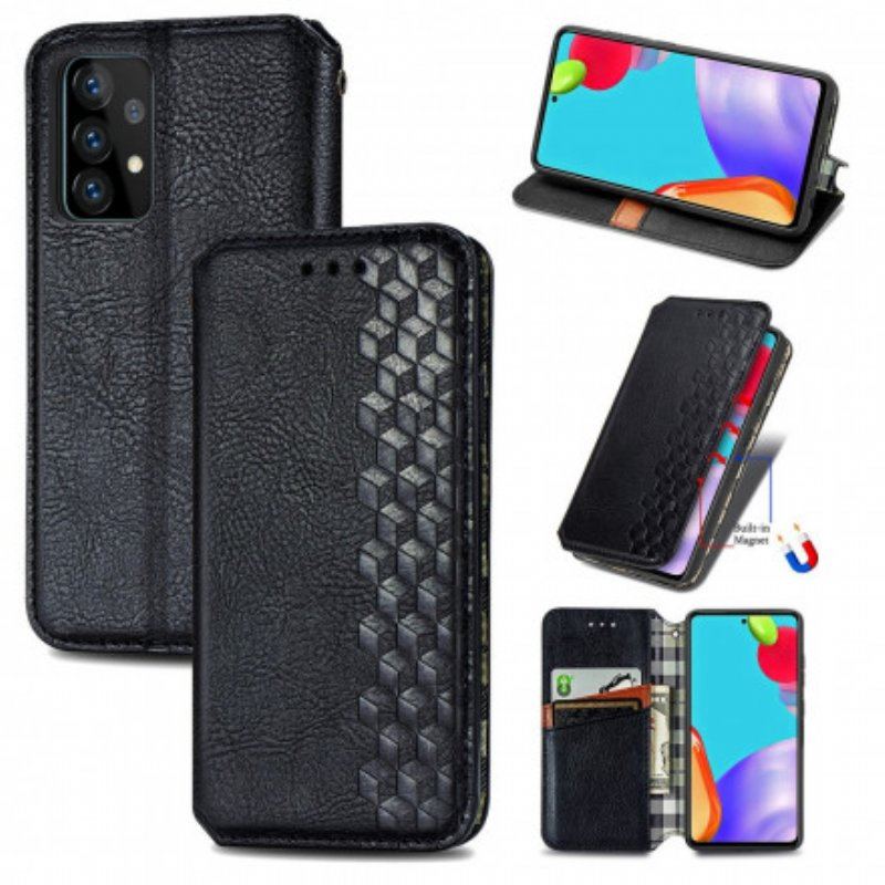 Etui Na Telefon do Samsung Galaxy A52 4G / A52 5G / A52s 5G Etui Folio Skórzany Efekt Diamentowej Tekstury