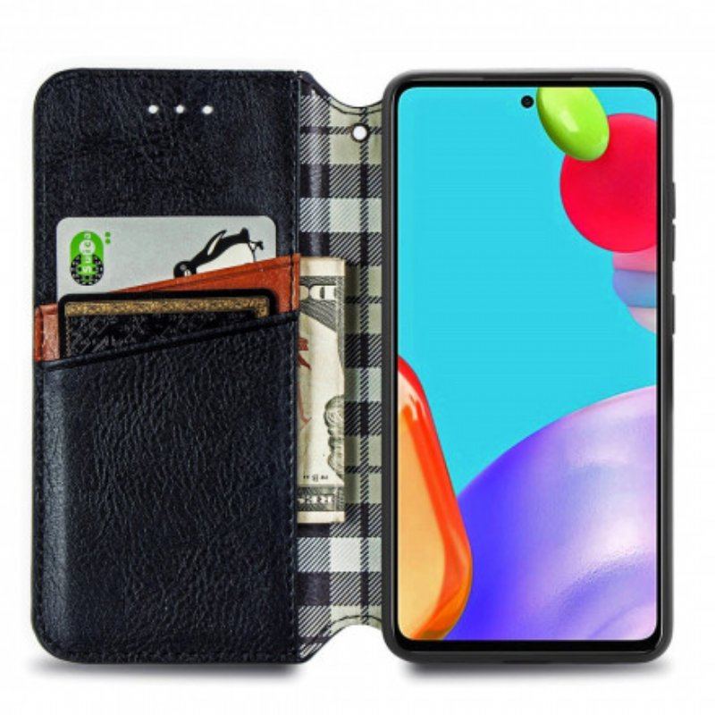 Etui Na Telefon do Samsung Galaxy A52 4G / A52 5G / A52s 5G Etui Folio Skórzany Efekt Diamentowej Tekstury