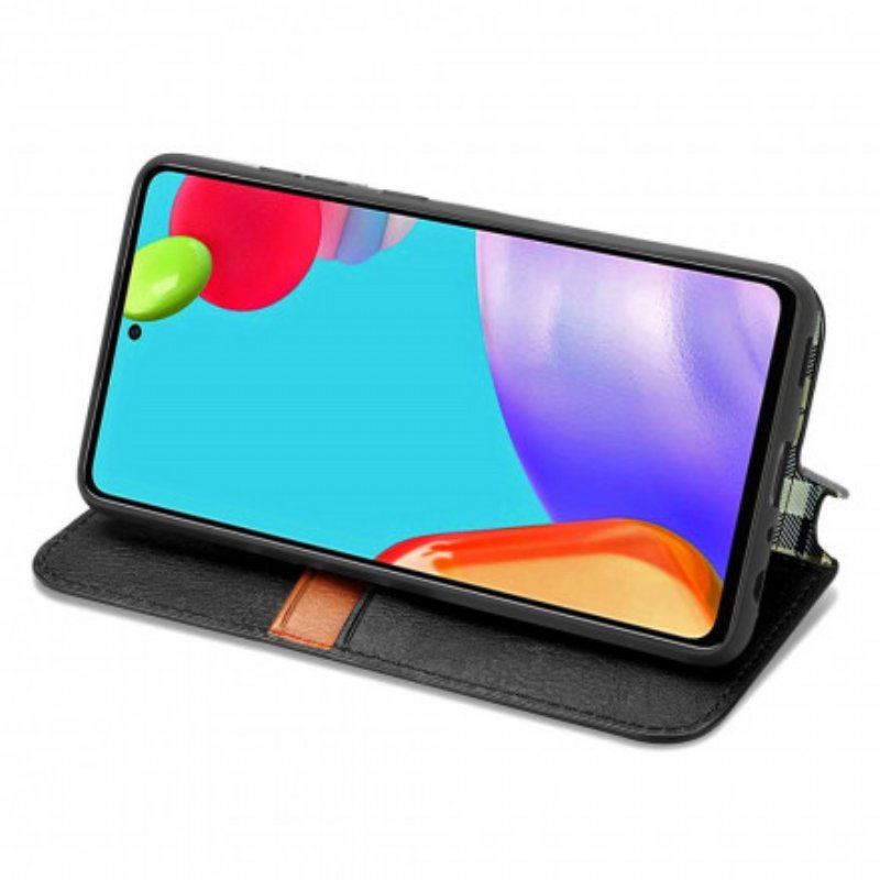 Etui Na Telefon do Samsung Galaxy A52 4G / A52 5G / A52s 5G Etui Folio Skórzany Efekt Diamentowej Tekstury