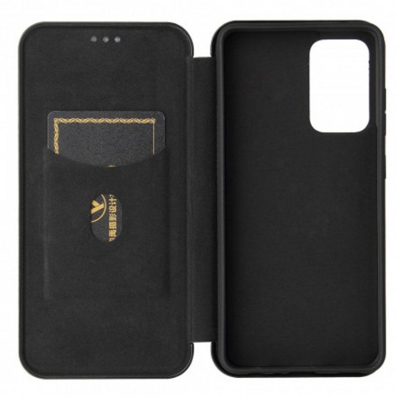 Etui Na Telefon do Samsung Galaxy A52 4G / A52 5G / A52s 5G Etui Folio Włókno Węglowe