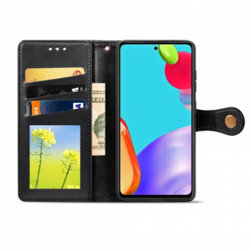 Obudowa Etui Na Telefon do Samsung Galaxy A52 4G / A52 5G / A52s 5G Sztuczna Skóra I Zapięcie W Stylu Vintage