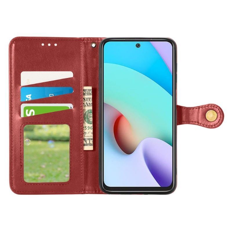 Etui Folio do Xiaomi Redmi 10 Classic Indila Etui Na Karty Ze Sztucznej Skóry