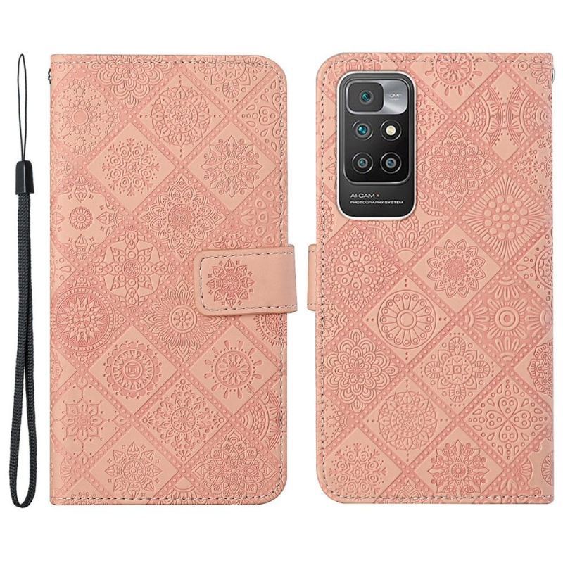 Etui Folio do Xiaomi Redmi 10 Kalejdoskop Mandala