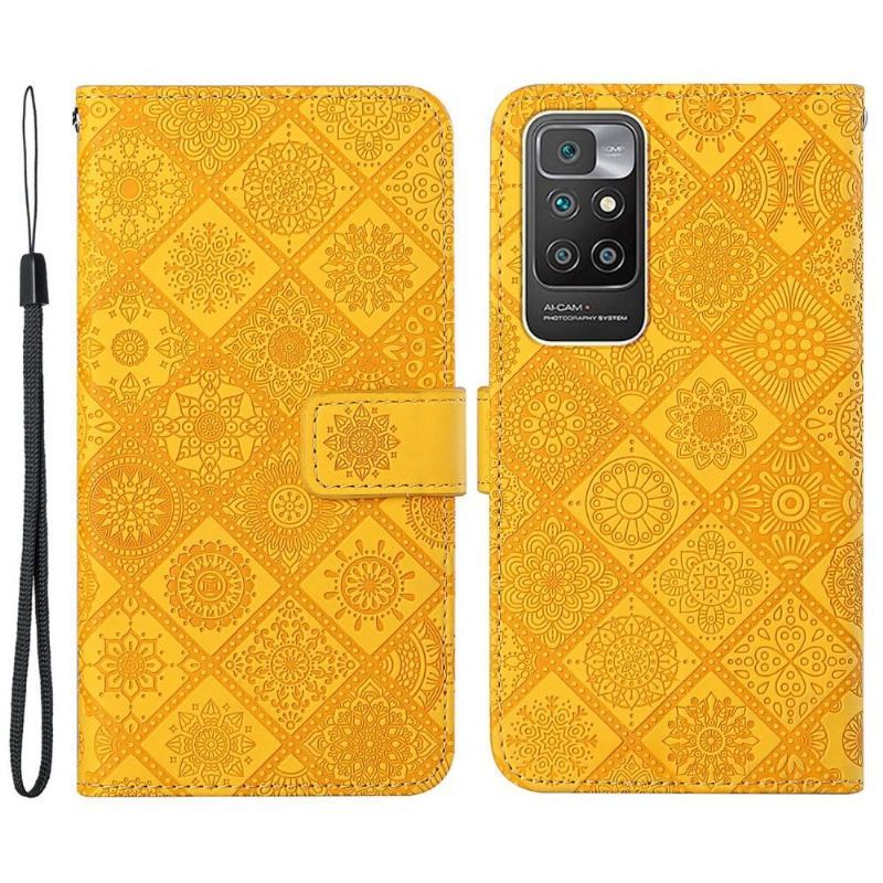 Etui Folio do Xiaomi Redmi 10 Kalejdoskop Mandala