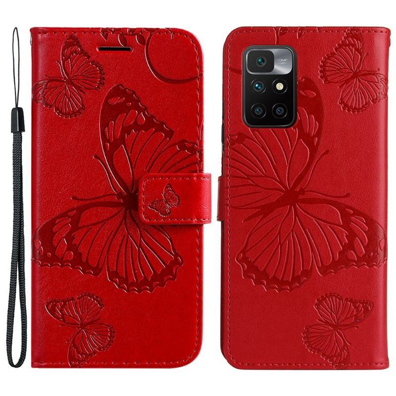 Etui Folio do Xiaomi Redmi 10 Obsługa Funkcji Motyli